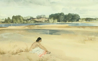 After William Russell Flint, 'The Chateau Garden