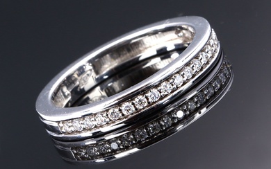Alliance ring in 18 kt. white gold, 0.20 ct.