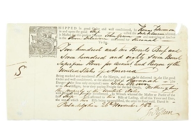 [Americana] Green, John, Document, signed