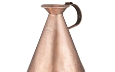An Eastern Cape copper 1 gallon measure, William Alcock, Port Elizabeth, late 19th century