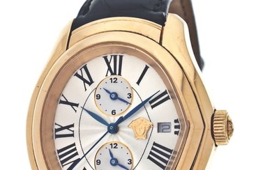 An early 21st century Franck Muller gold limited edition Master Banker wrist watch