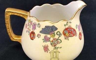 Antique Australian Hand Painted Porcelain Pitcher