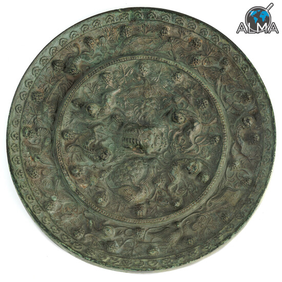 Antique Chinese Bronze Mirror - Tang Dynasty (618-907)