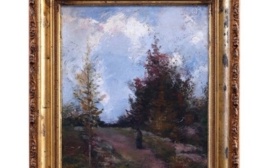 Antique Impressionist Painting, Late November by Jacobs