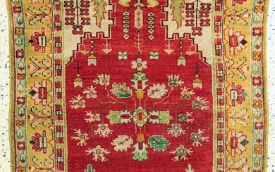 Antique Ushak, Turkey, around 1900, wool on wool