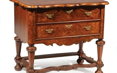 Antique William and Mary-Style Burl Walnut Chest