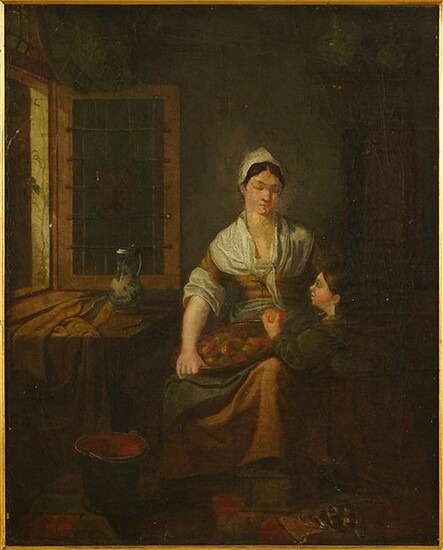 Artist Unknown (Dutch, 18th Century) Mother and Child