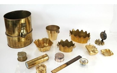 Assorted Indian Brass Table Articles