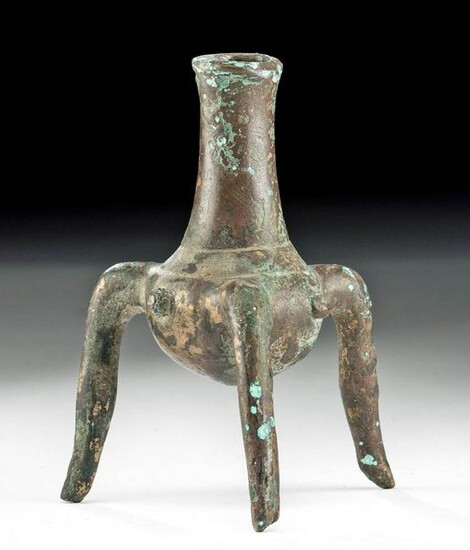 Bactrian Bronze Tripod Kohl Jar