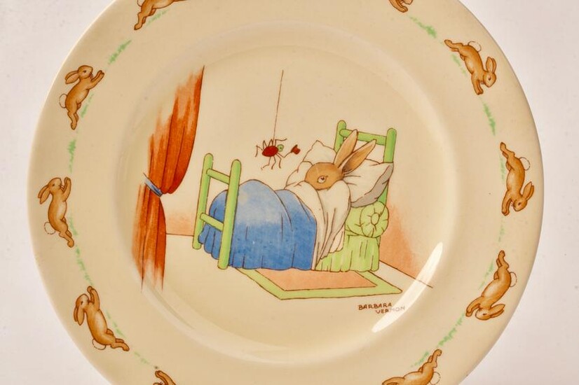 Barbara Vernon's "Bunnikin" Royal Doulton Plate