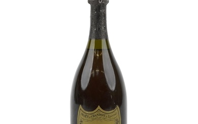 Bottle of Moet & Chandon Dom Perignon vintage 1980 Champagne