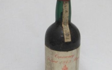 Bouteille de vin de Madère : Madeira, Solera, Bual. Cuvée du centenaire, 1845. (LB)