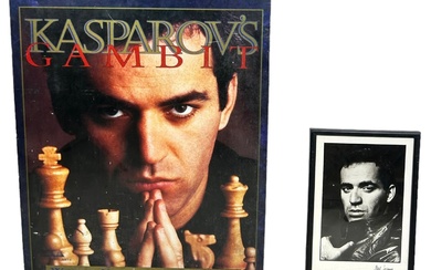 CHESS INTEREST: A SIGNED PHOTOGRAPH OF GARY KASPAROV BY...