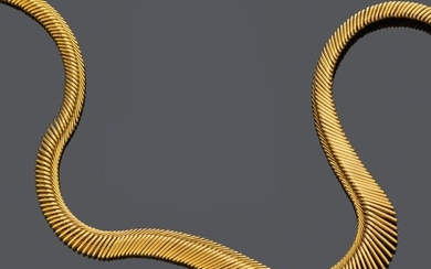 "CHEVEUX D'ANGE" GOLD NECKLACE, BY VAN CLEEF &...