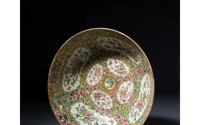 CHINESE CANTON 'ROSE MEDALLION' BOWL FOR THE PERSIAN MARKET ...