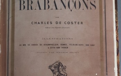 COSTER (Jacques de). Contes brabançons. Paris, Michel Lévy frères, 1861. In-8, bradel demi-maroquin brun à...