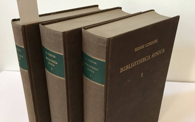 [China]. Cordier, H. Bibliotheca Sinica. Dictionnaire bibliographique des ouvrages relatifs...