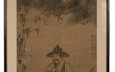 Chinese Painting of Scholar by Ma Chong