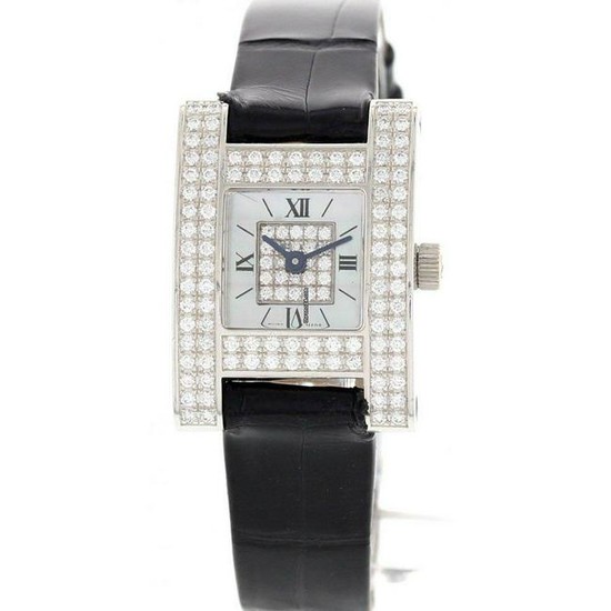 Chopard A Lady's Fine 18K White Gold Diamond Watch 493