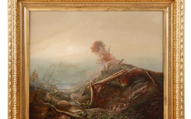 Christopher Shearer (1840-1926) "Morning Fog Over The Lake"