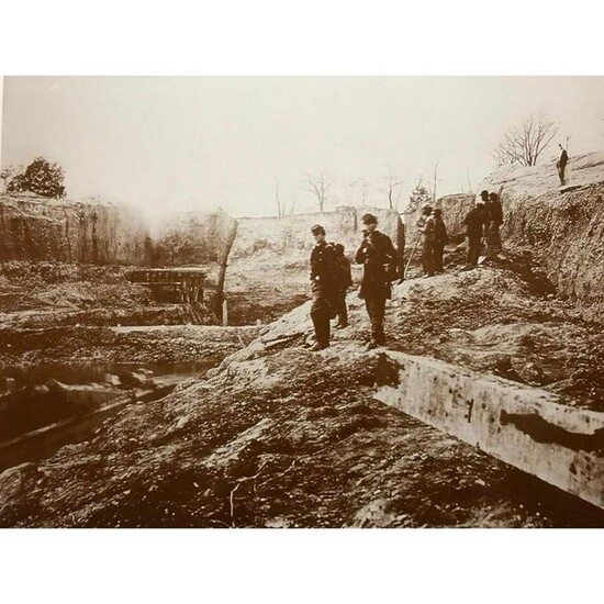 Civil War Union Soldiers, Dutch Gap Virginia Photo