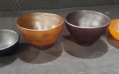Collection Of Dinosaur Designer Bowls Marked To Base (H: 10 x D:16cm)