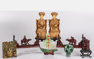 Collection of Chinese Carved Decorative Items