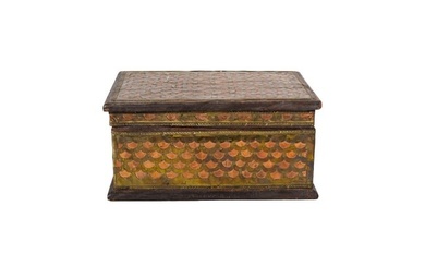 Copper & Brass Hinged Lid Box