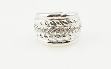 David Yurman Sterling Silver & Diamond Ring