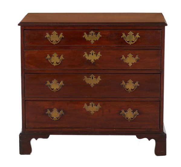 Diminutive American chest of drawers