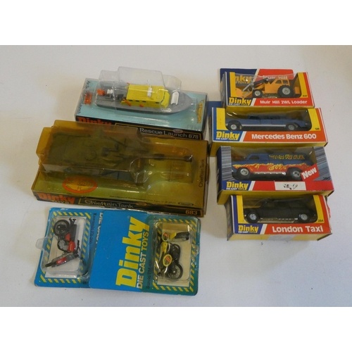 Dinky Muir Hill Loader, London Taxi, Mercedes Benz 600, Free...