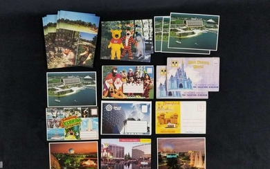 Disney Orlando Vintage Unused Post Card And Post Card