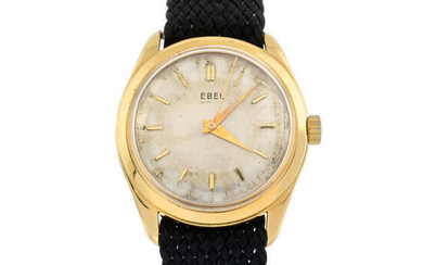 EBEL - a yellow metal wrist watch, 33mm.