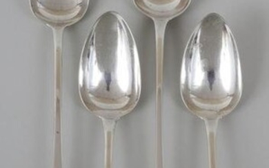 Early 19C English sterling stuffing spoons