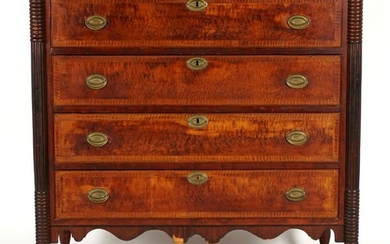 Early 19th Century New England Four Drawer Chest