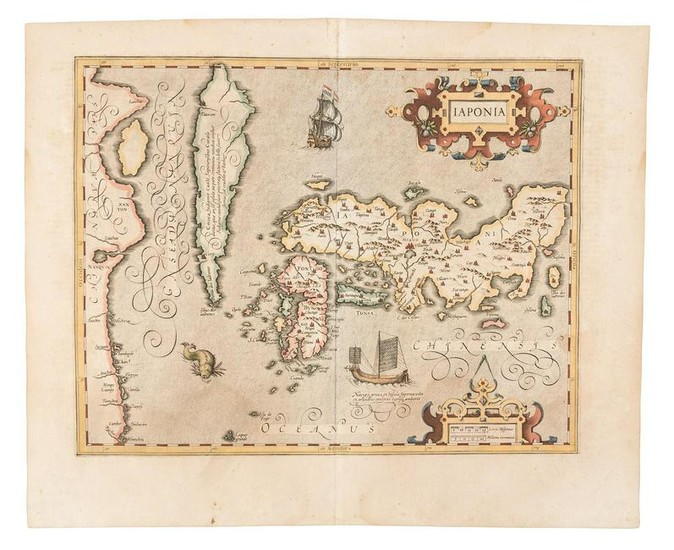 Early Japan from Mercator/Hondius Atlas