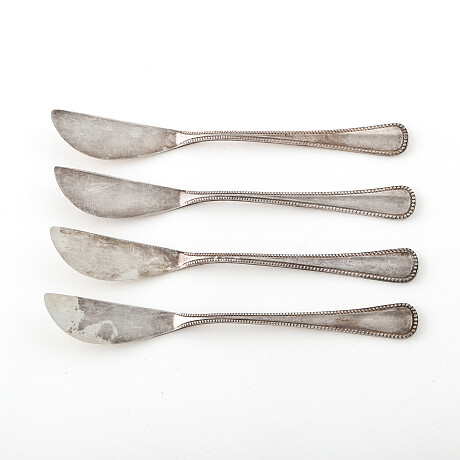 Edition Argent Butter knives 4 pcs Sterling silver Edition Argent Smörknivar 4 st Sterlingsilver