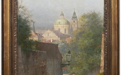 Emanuel Krescenc Liška (1852 - 1903) TOWERS OF THE TEMPLE OF ST. NICHOLAS IN THE LESSER TOWN