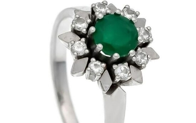 Emerald-Brilliant-Ring GG / WG