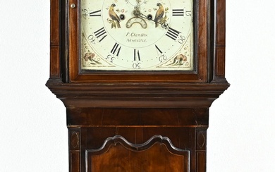 Engelse staande klok, H 230 cm.