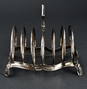 English Victorian Sterling Silver Toast Rack