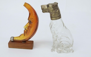 FIGURAL GLASS DECANTERS