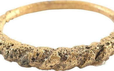 FINE VIKING TWISTED RING 9TH CENTURY AD, SIZE 10