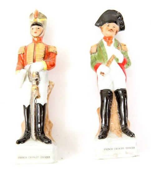 FRENCH CAVALRY OFFICER PORCELAIN FIGURINE LOT