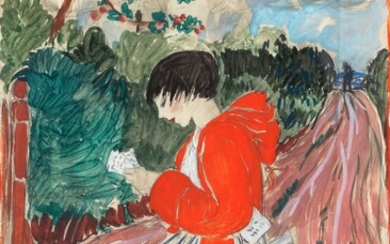 Femme à la lecture d'une lettre, Georges Lepape