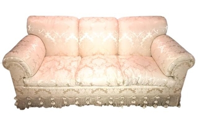 Fortuny Silk Fabric Custom Upholstered Sofa