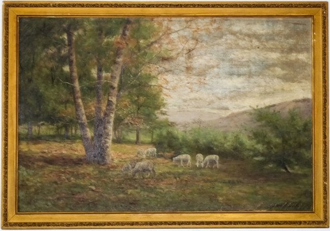 Frank Morgan 19c American Landscape Painting