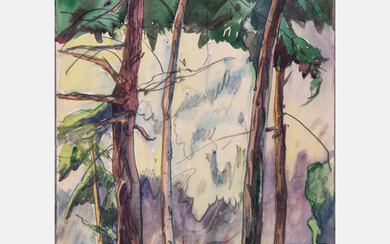 Frank Nelson Wilcox, (American, 1887-1964) - Study of Trees, Brecksville