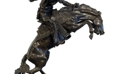 Fredrick Remington “BRONCO BUSTER" Bronze Sculpture