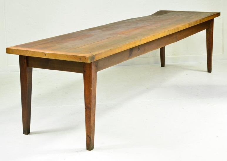 French Farm Table with Tapered Legs
